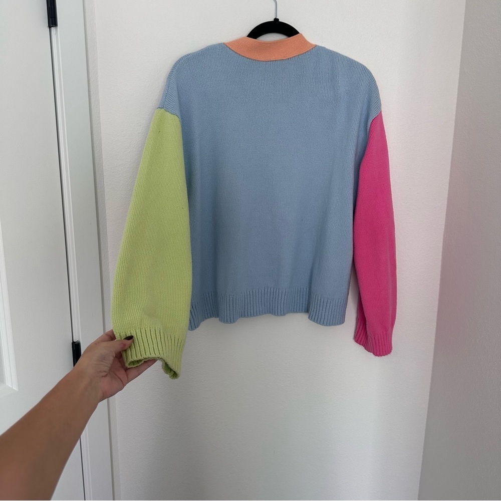 Rails Reese Pastel Colorblock Sweater Cardigan Bu… - image 6